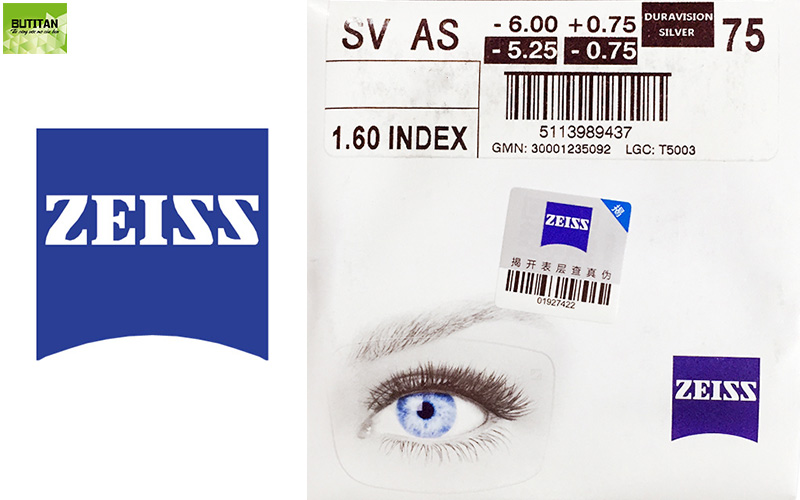 Giá mắt kính chống ánh sáng xanh Zeiss có mức giá thấp nhất là 4.000.000đ/ cặp với mức chiết suất 1.50
